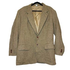 [Claiborne] Tan Brown Wool Blend Men’s Blazer Size 42R